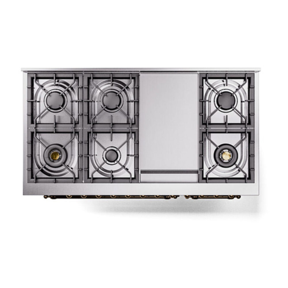 ILVE_UP48FNMPMBB_Nostalgie_II_48"_Dual_Fuel_Range_top_view