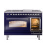 ILVE_UP48FNMPMBC_Nostalgie_II_48"_Dual_Fuel_Range_side_oven_door_opened