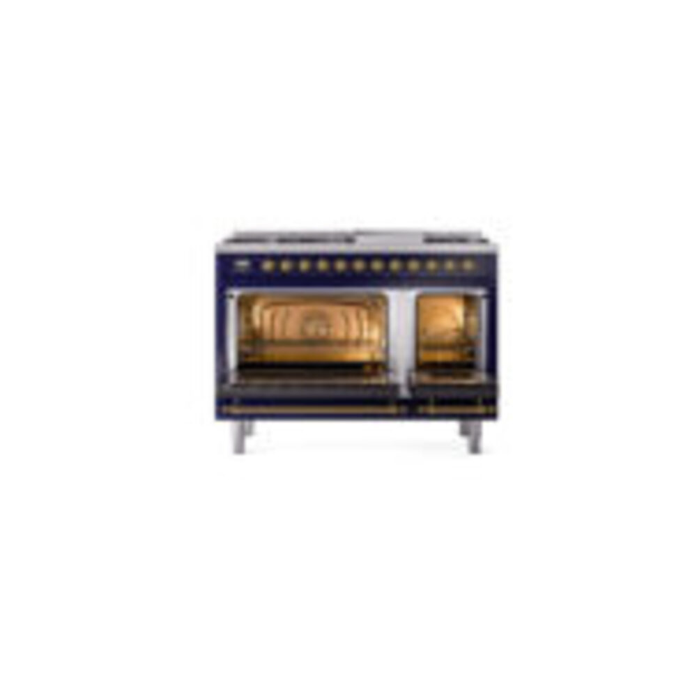 ILVE_UP48FNMPMBGLP_Nostalgie_II_48"_Dual_Fuel_Range_oven_door_opened