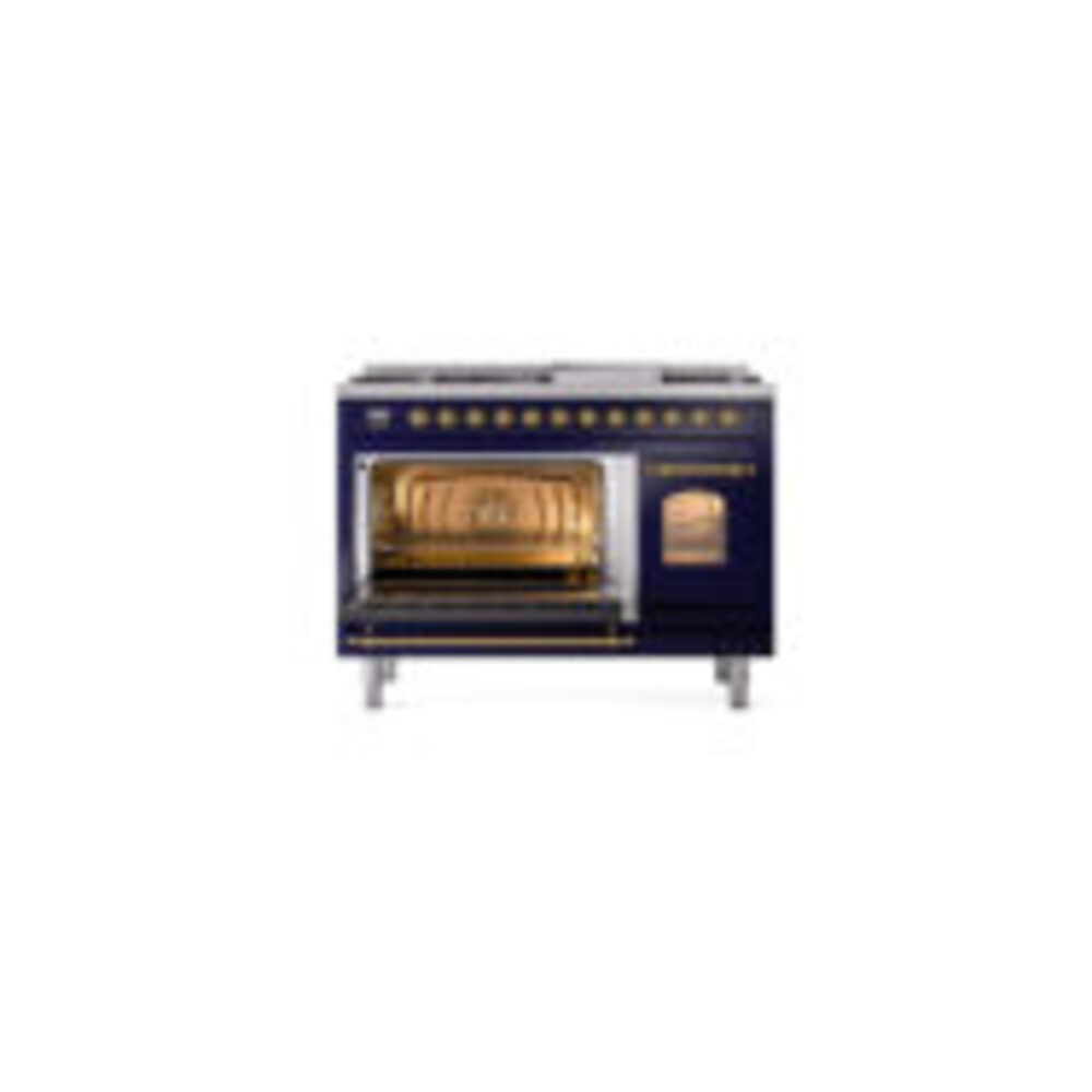 ILVE_UP48FNMPMBGLP_Nostalgie_II_48"_Dual_Fuel_Range_main_oven_door_opened