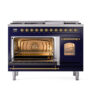ILVE_UP48FNMPMBG_Nostalgie_II_48"_Dual_Fuel_Range_main_oven_door_opened