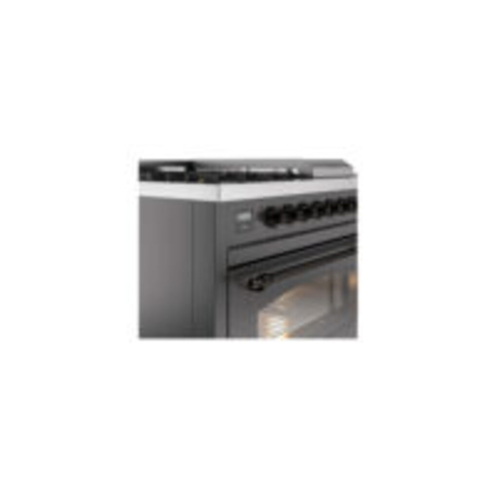 ILVE UP48F Nostalgie II 48 inch Dual Fuel Range with 5.02 cu. ft. Total Double Oven Capacity