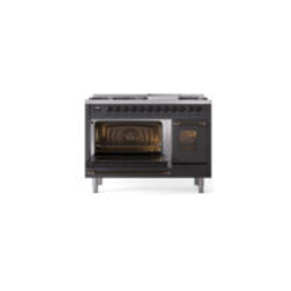 ILVE UP48F Nostalgie II 48 inch Dual Fuel Range with 5.02 cu. ft. Total Double Oven Capacity