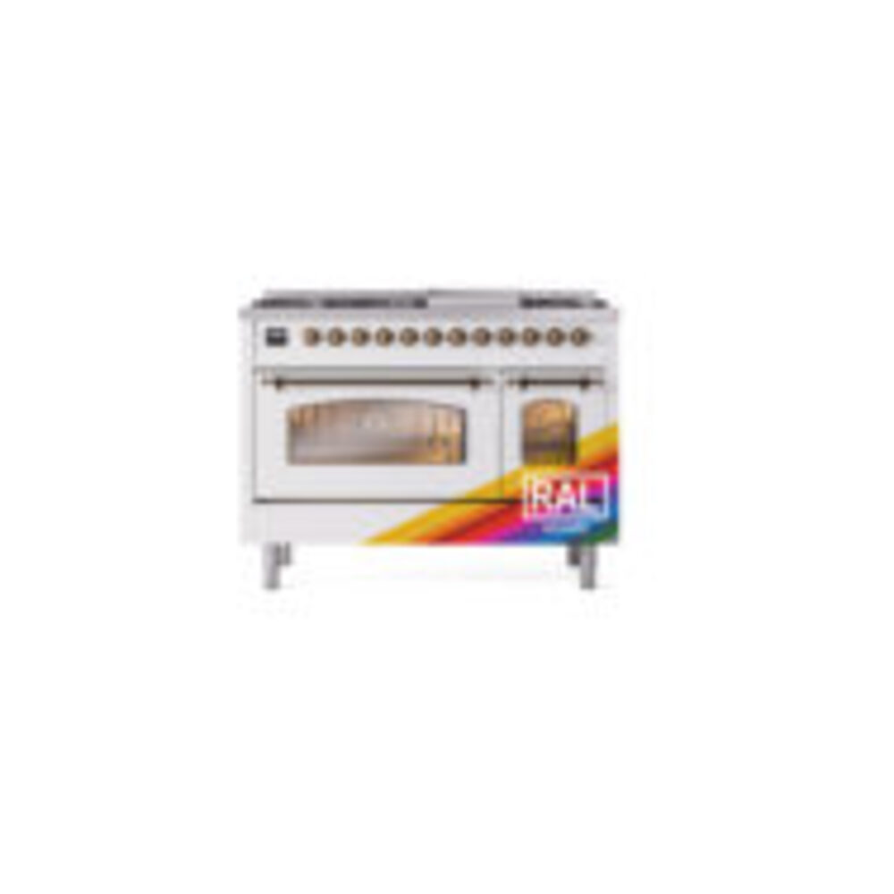 ILVE_UP48FNMPRABLP_Nostalgie_II_48"_Dual_Fuel_Range_front_view