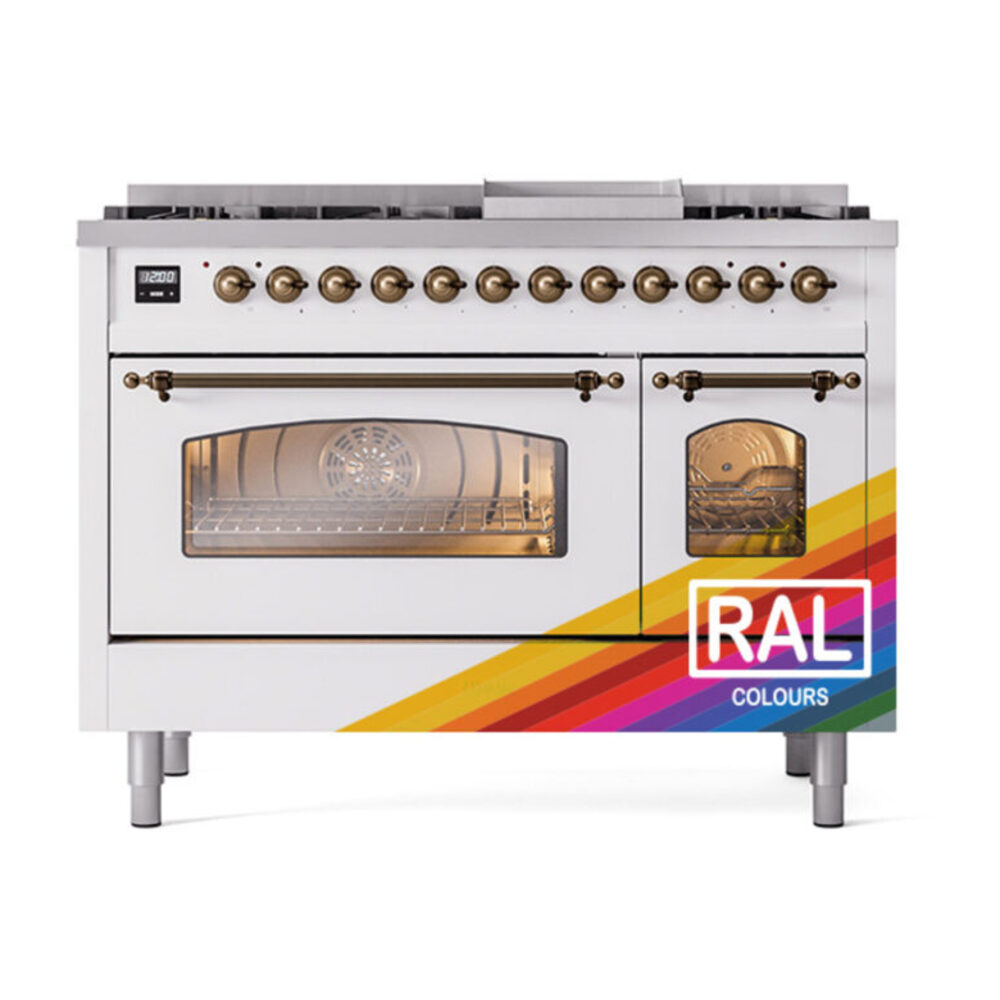 ILVE_UP48FNMPRAB_Nostalgie_II_48"_Dual_Fuel_Range_front_view