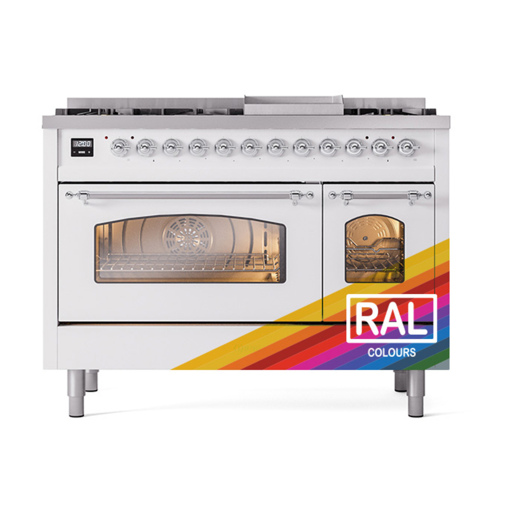 ILVE_UP48FNMPRACLP_Nostalgie_II_48"_Dual_Fuel_Range_front_view