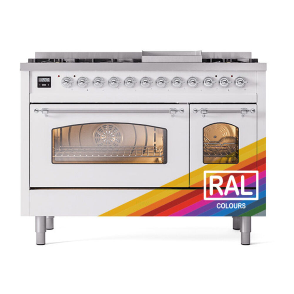 ILVE_UP48FNMPRACLP_Nostalgie_II_48"_Dual_Fuel_Range_front_view