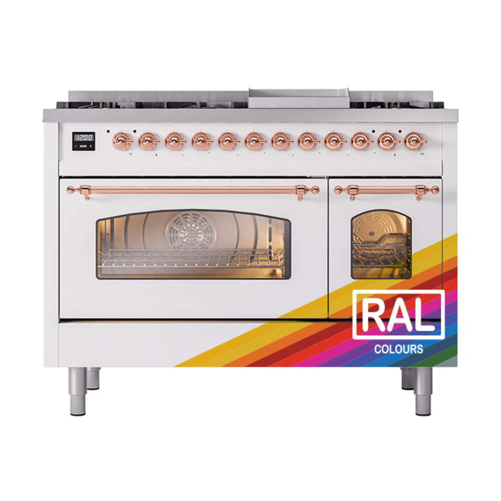 ILVE_UP48FNMPRAPLP_Nostalgie_II_48"_Dual_Fuel_Range_front_view