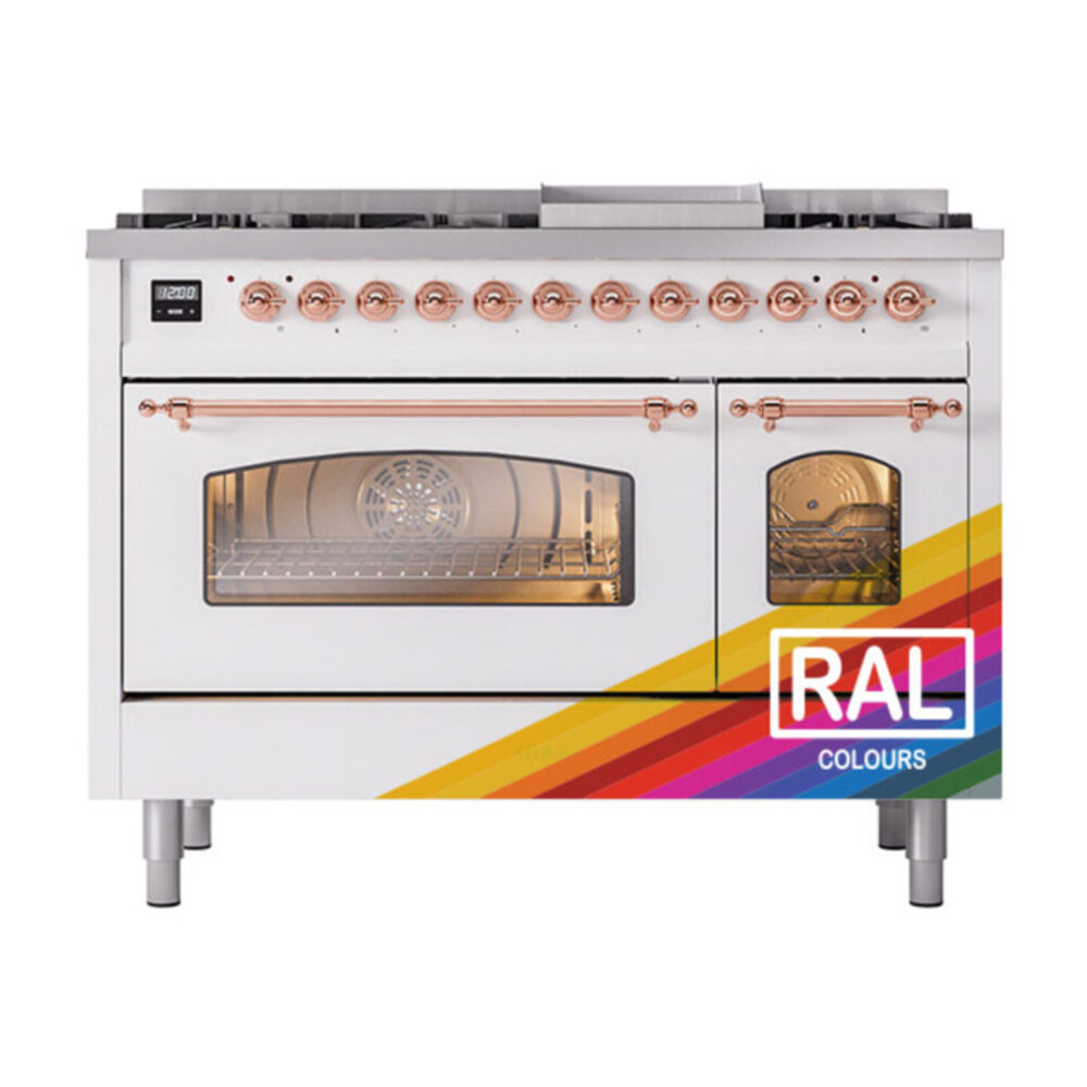 ILVE_UP48FNMPRAPLP_Nostalgie_II_48"_Dual_Fuel_Range_front_view