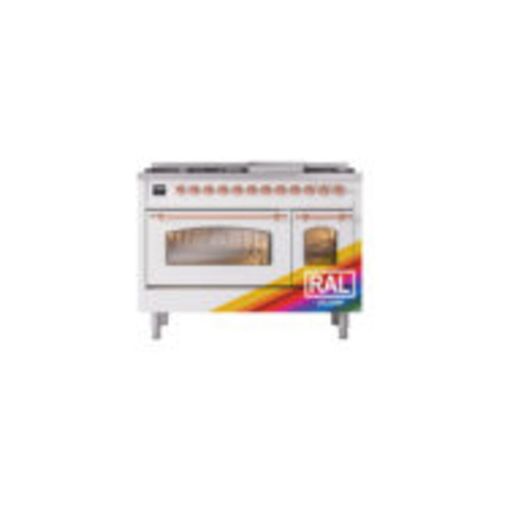 ILVE_UP48FNMPRAP_Nostalgie_II_48"_Dual_Fuel_Range_front_view