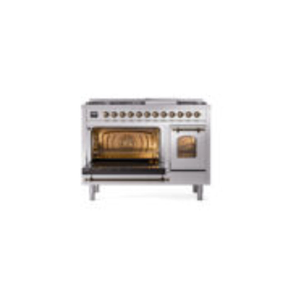 ILVE_UP48FNMPSSB_Nostalgie_II_48"_Dual_Fuel_Range_main_oven_door_opened