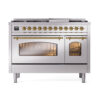 ILVE_UP48FNMPSSGLP_Nostalgie_II_48"_Dual_Fuel_Range_front_view