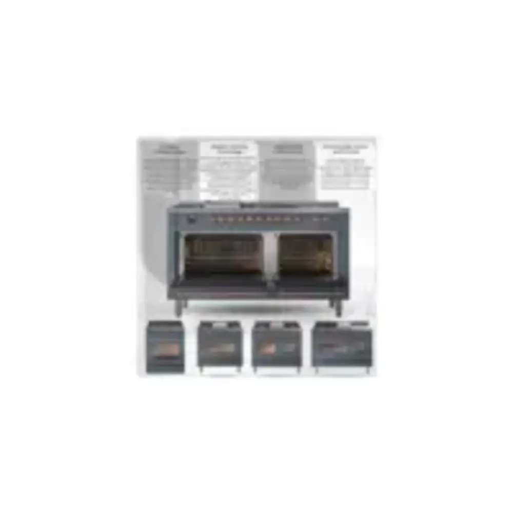 ILVE_UP48FNMPSSGLP_Nostalgie_II_48"_Dual_Fuel_Range_front_view