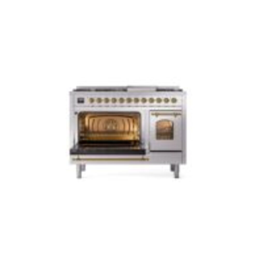 ILVE_UP48FNMPSSG_Nostalgie_II_48"_Dual_Fuel_Range_main_oven_door_opened