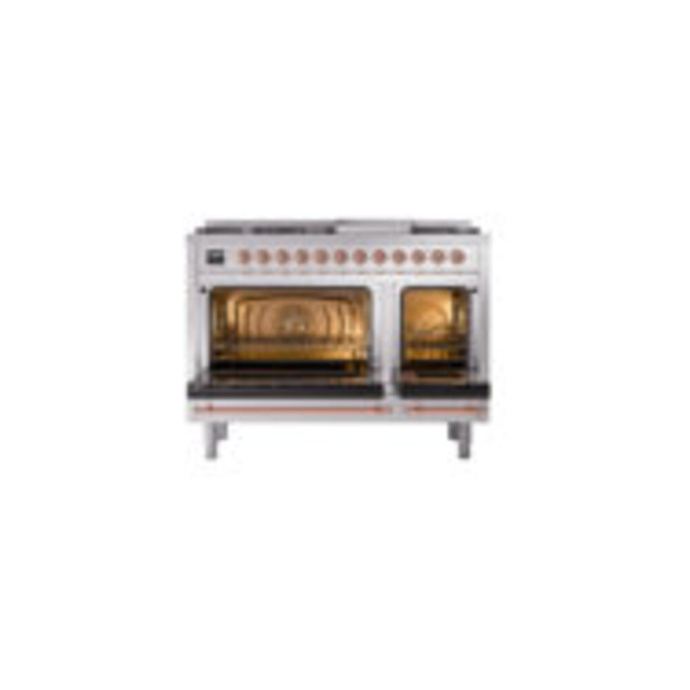ILVE_UP48FNMPSSPLP_Nostalgie_II_48"_Dual_Fuel_Range_oven_door_opened