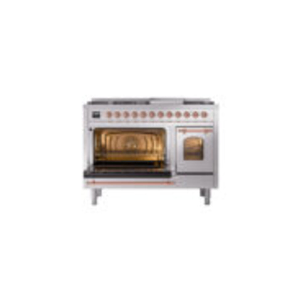ILVE_UP48FNMPSSPLP_Nostalgie_II_48"_Dual_Fuel_Range_main_oven_door_opened