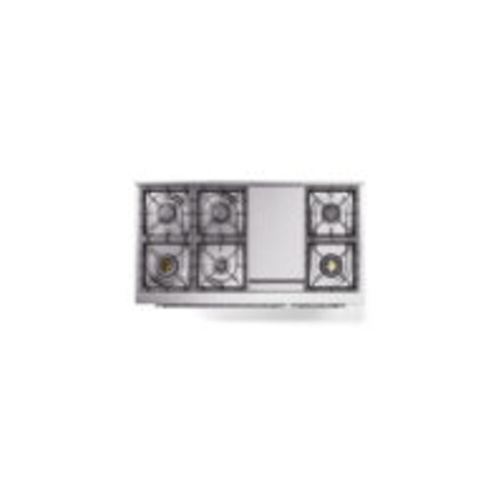 ILVE_UP48FNMPWHCLP_Nostalgie_II_48"_Dual_Fuel_Range_top_view