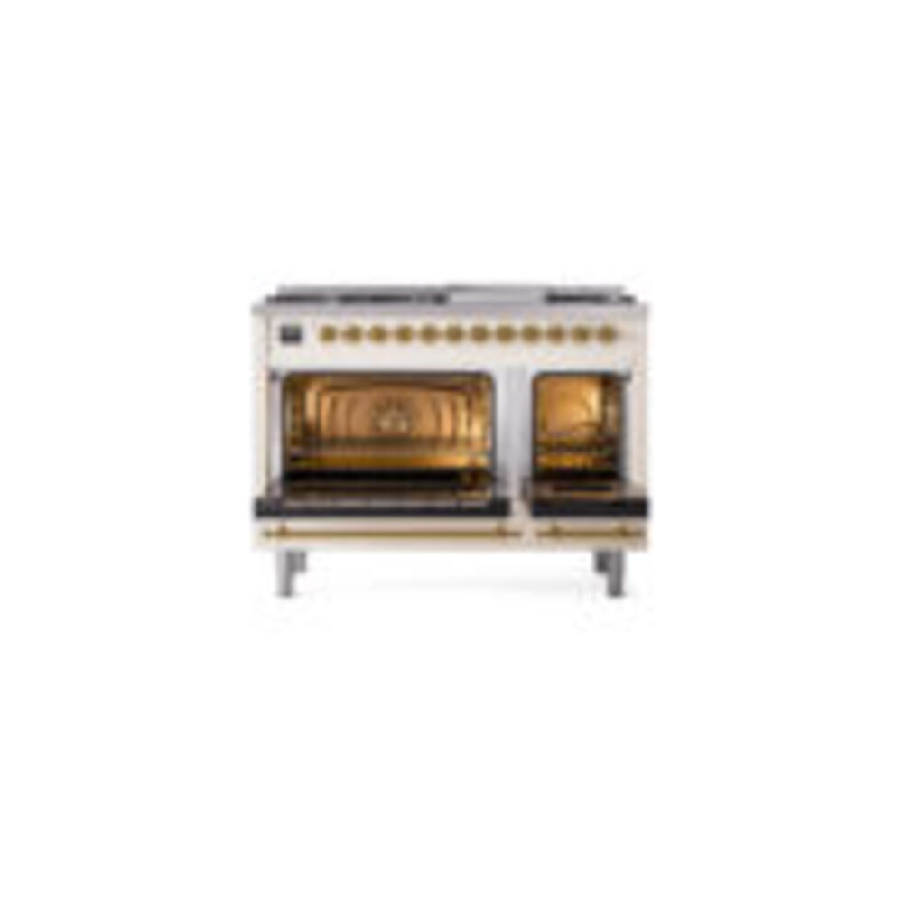 ILVE_UP48FQNMPAWG_Nostalgie_II_48"_Dual_Fuel_Range_oven_door_opened