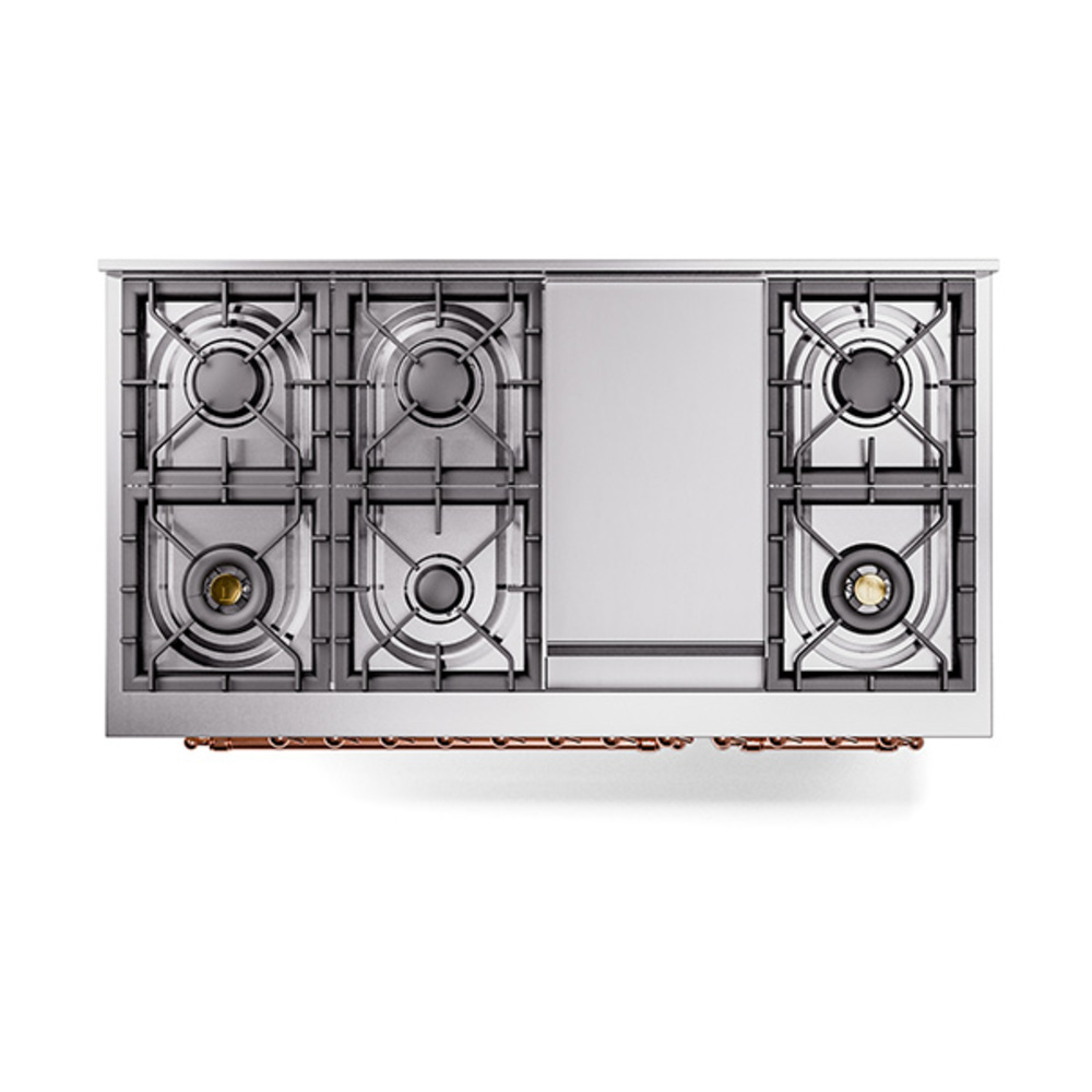 ILVE_UP48FQNMPAWPLP_Nostalgie_II_48"_Dual_Fuel_Range_top_view