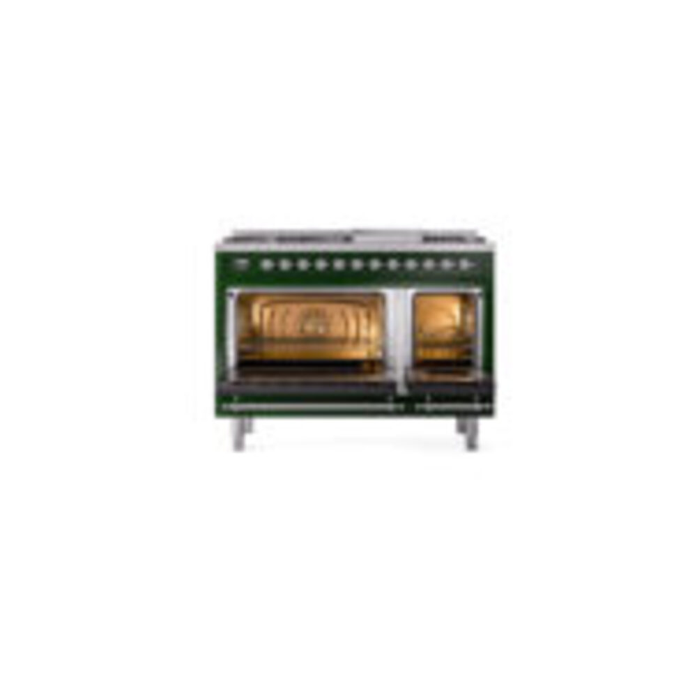 ILVE_UP48FQNMPEGCLP_Nostalgie_II_48"_Dual_Fuel_Range_oven_door_opened