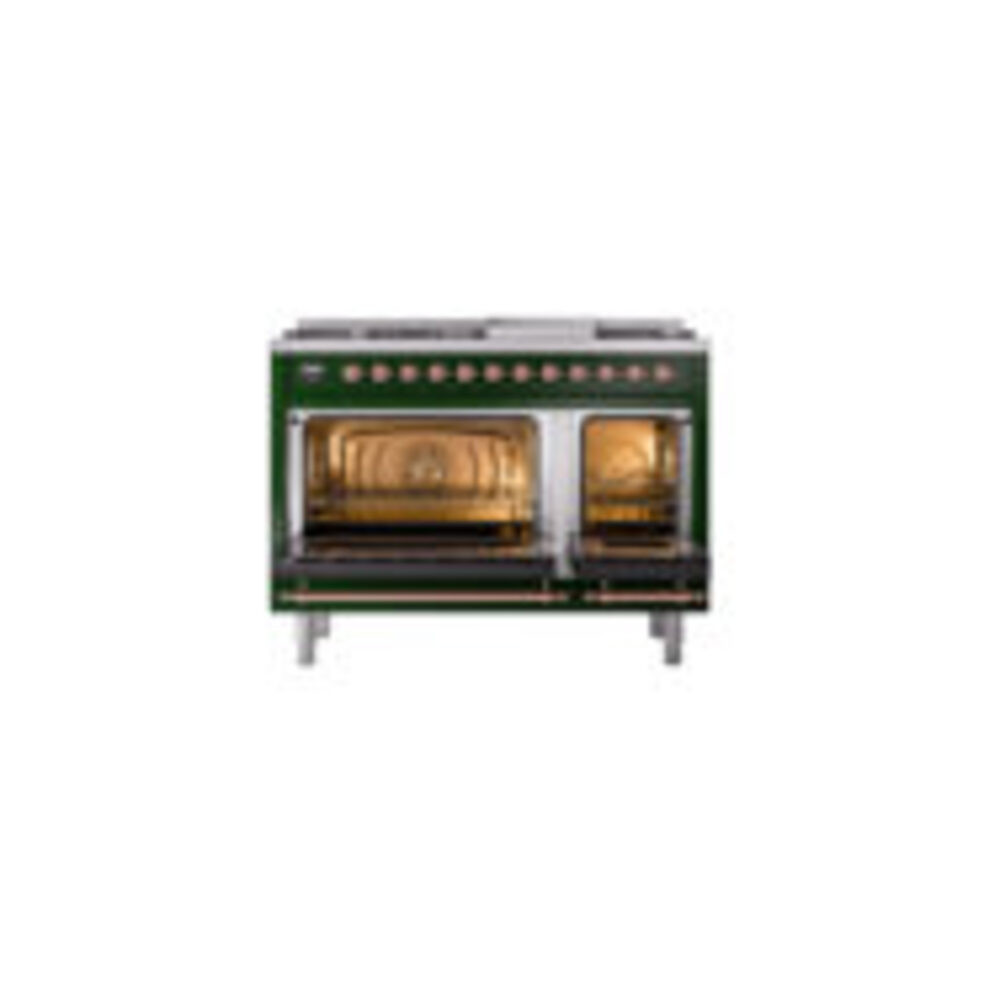 ILVE_UP48FQNMPEGP_Nostalgie_II_48"_Dual_Fuel_Range_oven_door_opened