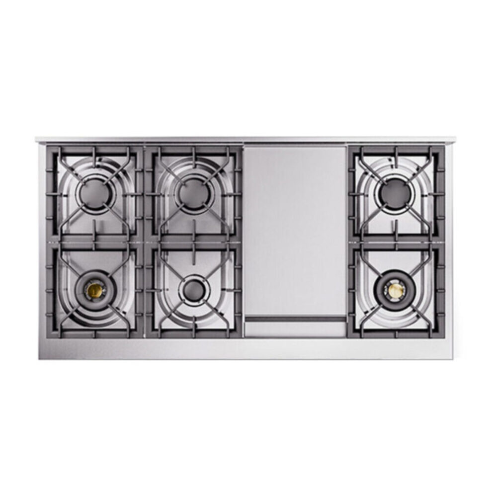ILVE UP48F Nostalgie II 48 inch Dual Fuel Range with 5.02 cu. ft. Total Double Oven Capacity