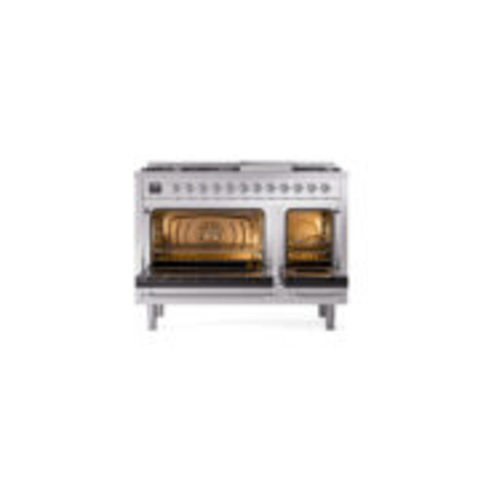 ILVE_UP48FQNMPSSC_Nostalgie_II_48"_Dual_Fuel_Range_oven_door_opened