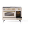 ILVE_UP48FSNMPAWGLP_Nostalgie_II_48"_Dual_Fuel_Range_side_oven_door_opened