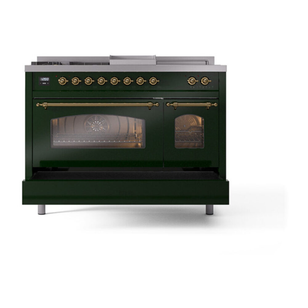 ILVE_UP48FSNMPEGG_Nostalgie_II_48"_Dual_Fuel_Range_drawer_opened