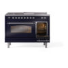 ILVE_UP48FSNMPMBC_Nostalgie_II_48"_Dual_Fuel_Range_side_oven_door_opened