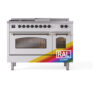 ILVE_UP48FSNMPRABLP_Nostalgie_II_48"_Dual_Fuel_Range_front_view