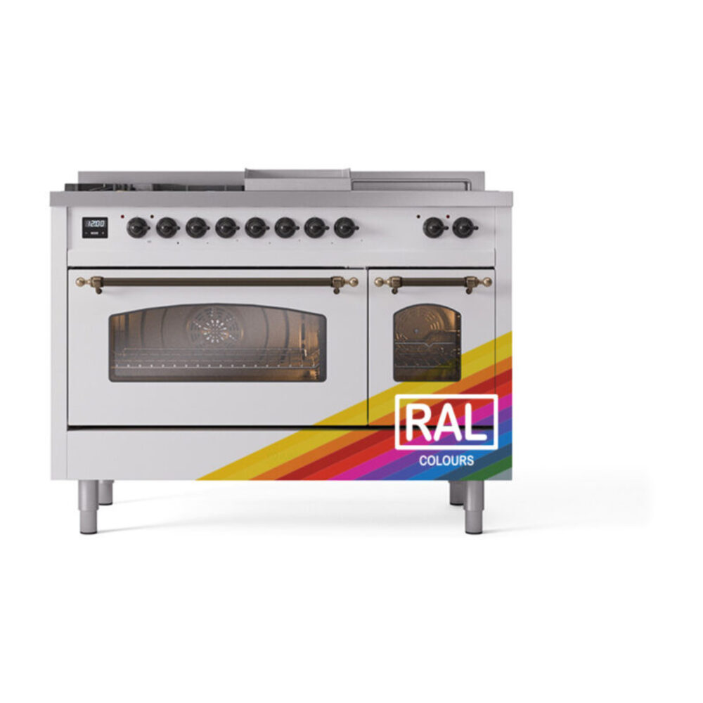 ILVE_UP48FSNMPRABLP_Nostalgie_II_48"_Dual_Fuel_Range_front_view