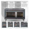 ILVE UP48F Nostalgie II 48 inch Dual Fuel Range