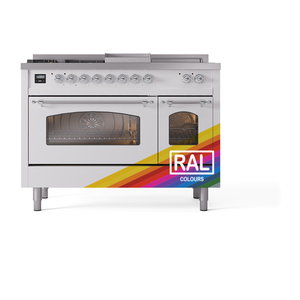 ILVE_UP48FSNMPRACLP_Nostalgie_II_48"_Dual_Fuel_Range_front_view