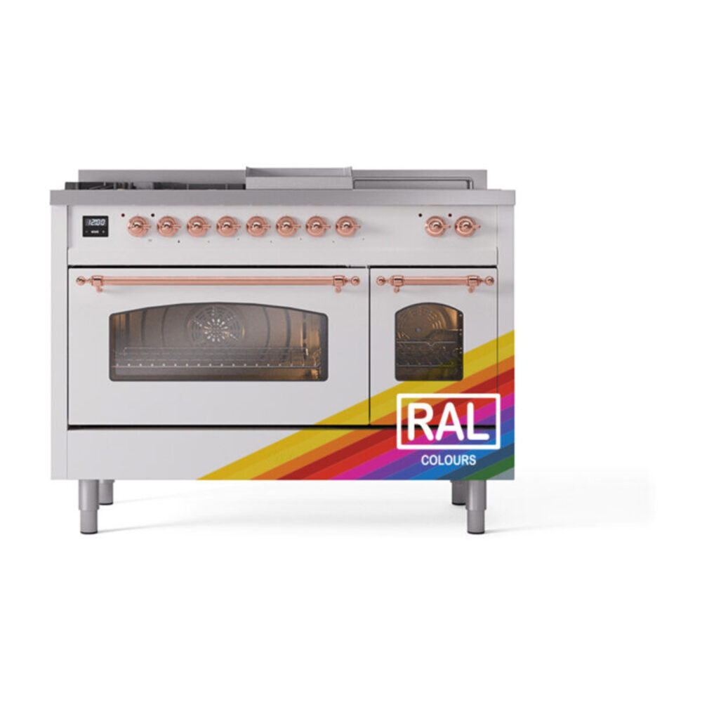 ILVE_UP48FSNMPRAPLP_Nostalgie_II_48"_Dual_Fuel_Range_front_view