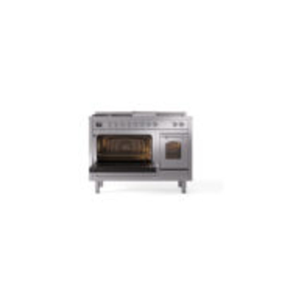 ILVE_UP48FSNMPSSC_Nostalgie_II_48"_Dual_Fuel_Range_main_oven_door_opened