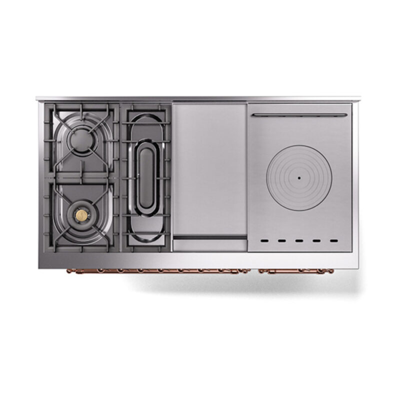 ILVE_UP48FSQNMPAWPLP_Nostalgie_II_48"_Dual_Fuel_Range_top_view