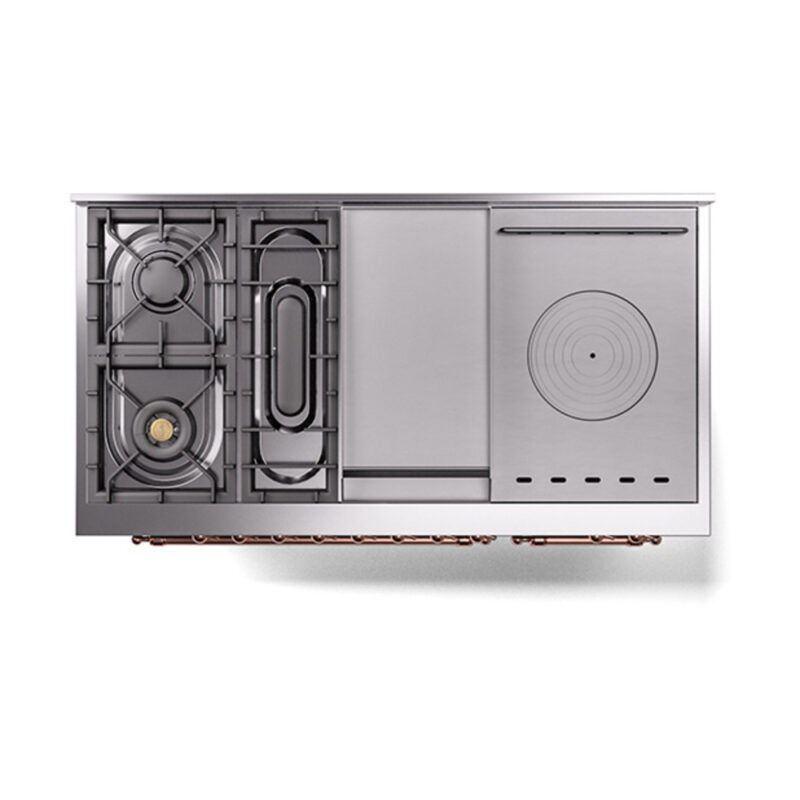 ILVE_UP48FSQNMPBKP_Nostalgie_II_48"_Dual_Fuel_Range_top_view