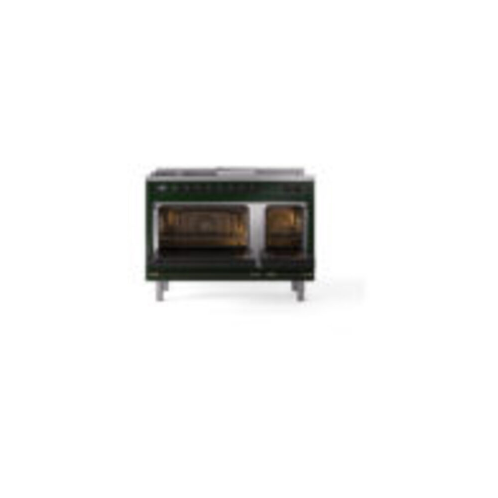 ILVE_UP48FSQNMPEGB_Nostalgie_II_48"_Dual_Fuel_Range_oven_door_opened