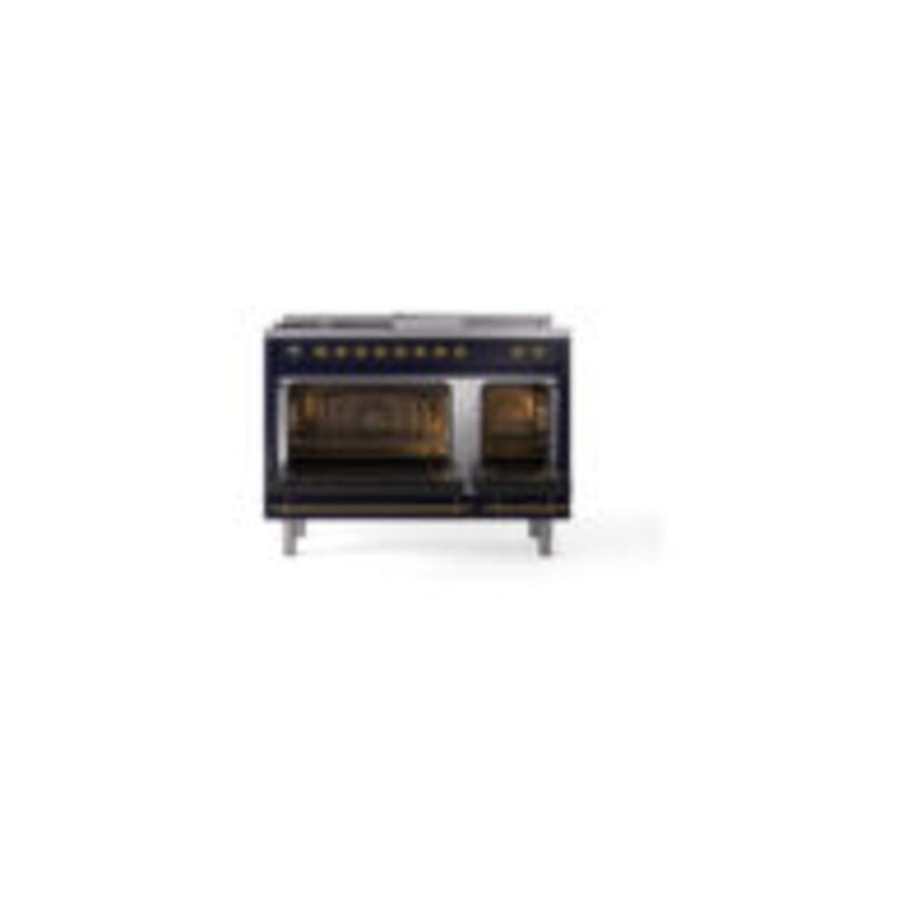 ILVE_UP48FSQNMPMBG_Nostalgie_II_48"_Dual_Fuel_Range_oven_door_opened