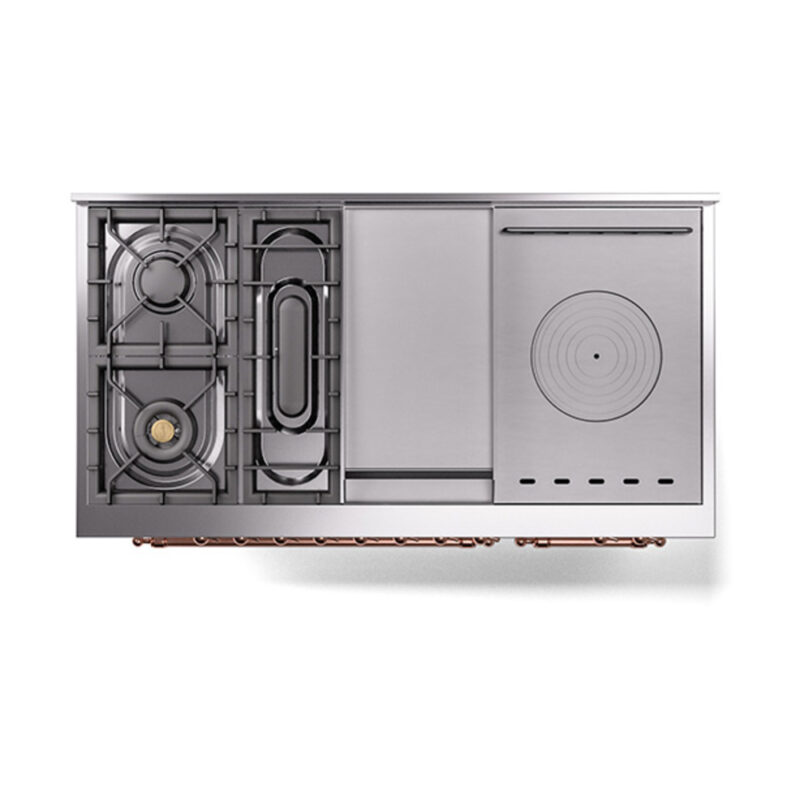 ILVE_UP48FSQNMPRAP_Nostalgie_II_48"_Dual_Fuel_Range_top_view