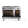 ILVE_UP48FSQNMPSSC_Nostalgie_II_48"_Dual_Fuel_Range_oven_door_opened