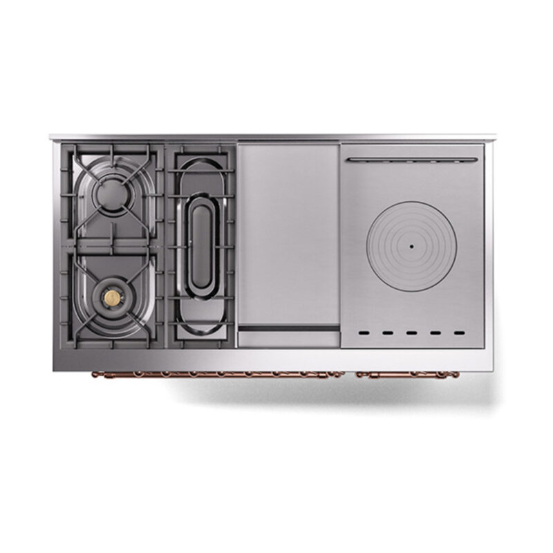 ILVE_UP48FSQNMPSSPLP_Nostalgie_II_48"_Dual_Fuel_Range_top_view