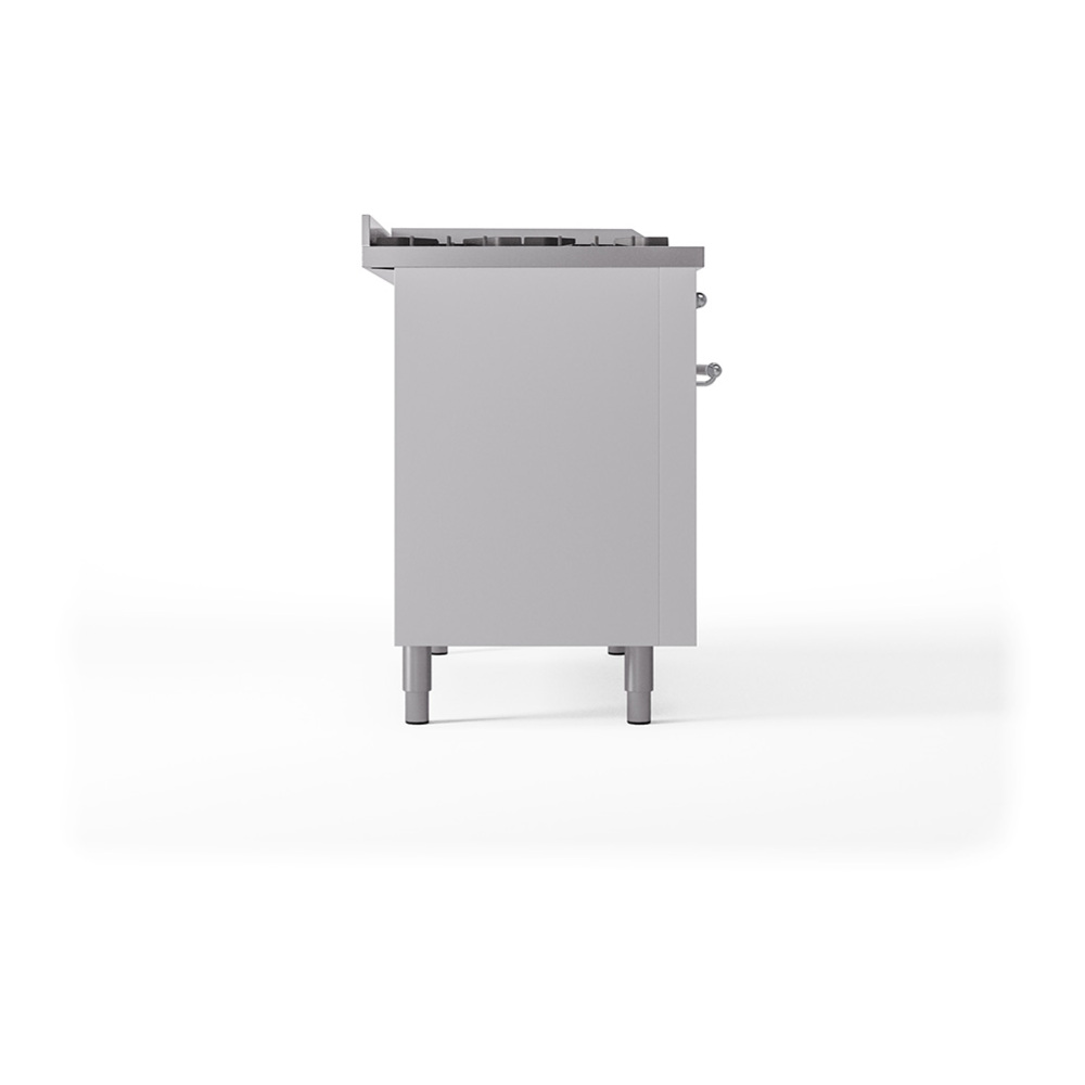 ILVE_UP48FSQNMPWHCLP_Nostalgie_II_48"_Dual_Fuel_Range_left_side