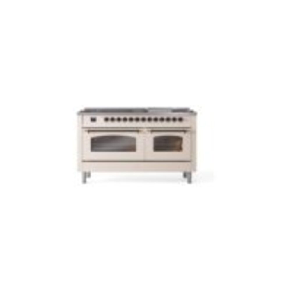 ILVE UP60FNMPAWBLP Nostalgie II 60" Dual Fuel Range, front view