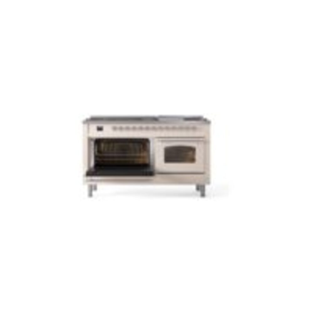 ILVE UP60FNMPAWCLP Nostalgie II 60" Dual Fuel Range, main oven door opened