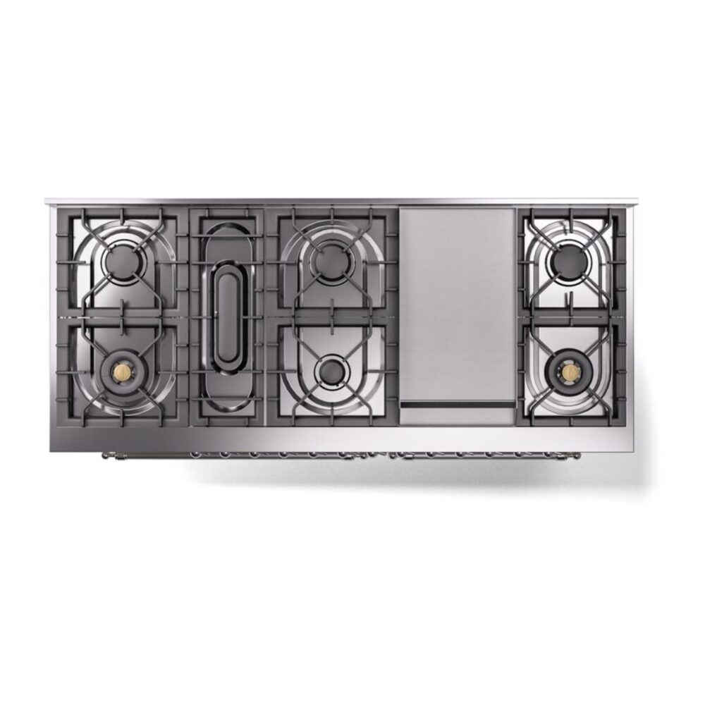 ILVE UP60FNMPAWCLP Nostalgie II 60" Dual Fuel Range, top view