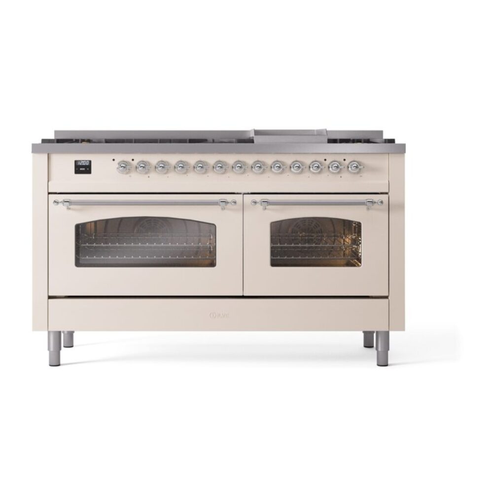 ILVE UP60FNMPAWC Nostalgie II 60" Dual Fuel Range, front view