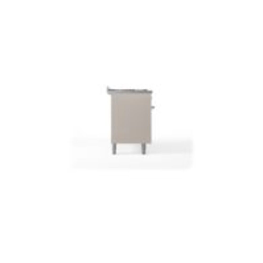 ILVE UP60FNMPAWC Nostalgie II 60" Dual Fuel Range, left side view