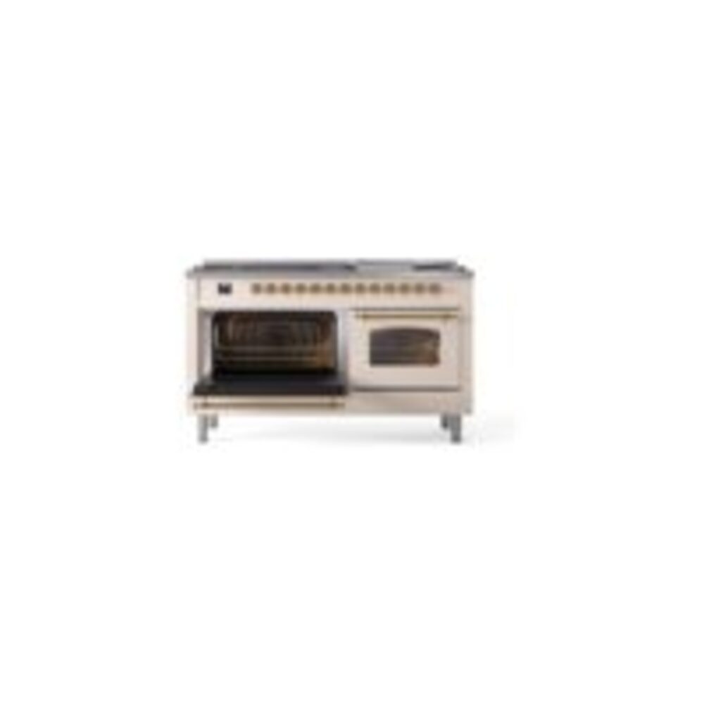 ILVE UP60FNMPAWGLP Nostalgie II 60" Dual Fuel Range, oven door opened